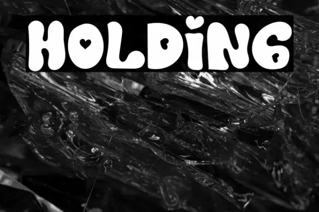 Holding フォント examples