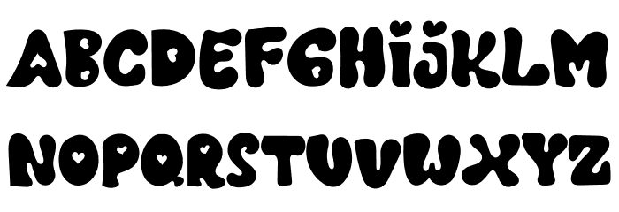 Holding Font LOWERCASE