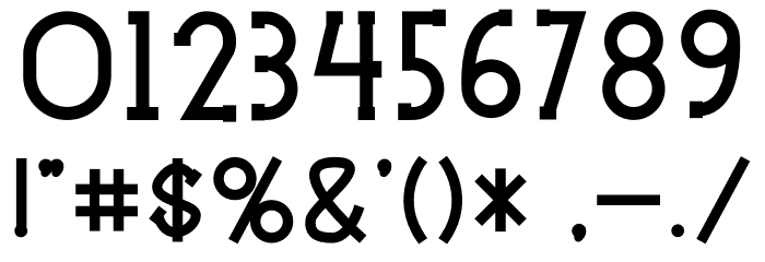 Holea Bold Font OTHER CHARS