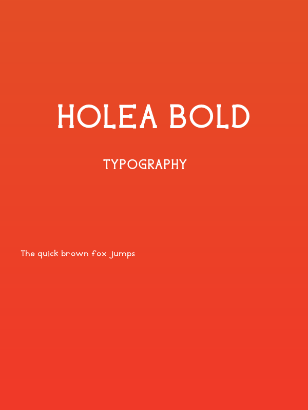 Holea Bold Poster