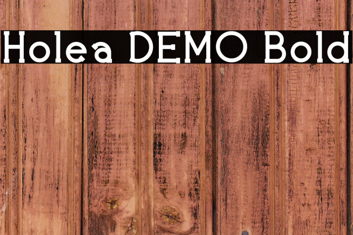 Holea DEMO Bold Example 1