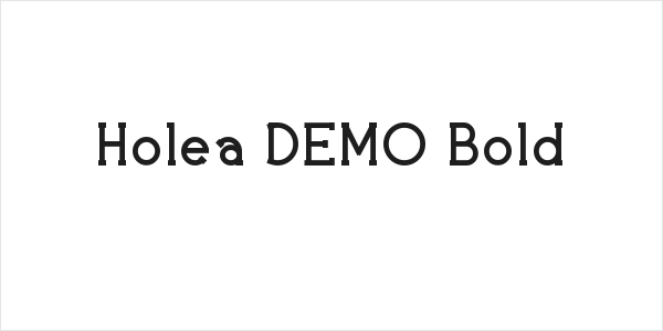 Holea DEMO Bold Logo