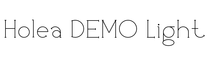 Holea DEMO Light  Descarca Fonturi Gratis