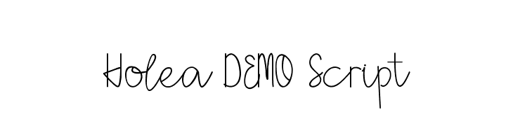 Holea DEMO Script  baixar fontes gratis
