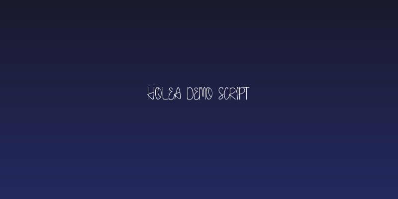 Holea DEMO Script Social Header