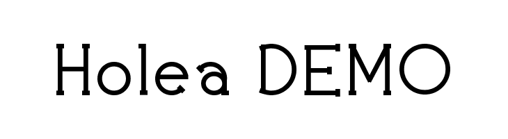 Holea DEMO  baixar fontes gratis