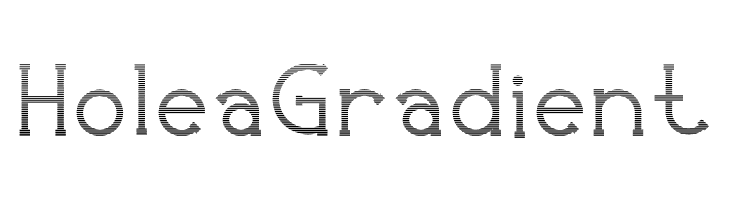 Holea Gradient Font