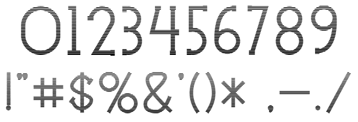 Holea Gradient Font OTHER CHARS
