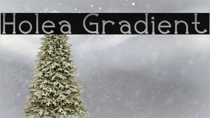 Holea Gradient Font examples