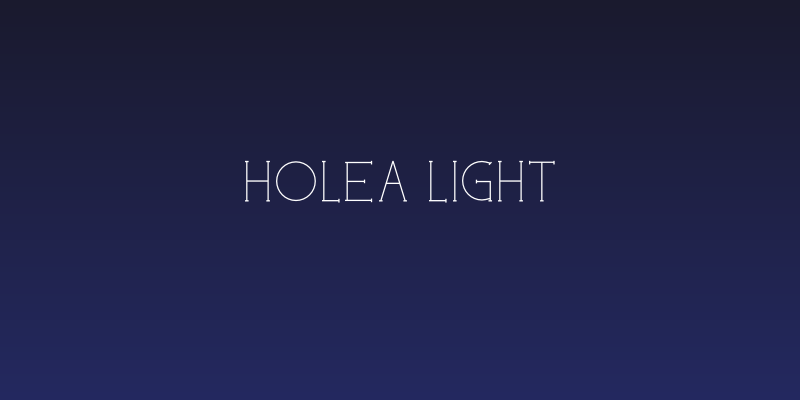 Holea Light Social Header