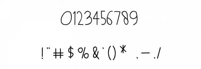 Holea Script Font OTHER CHARS