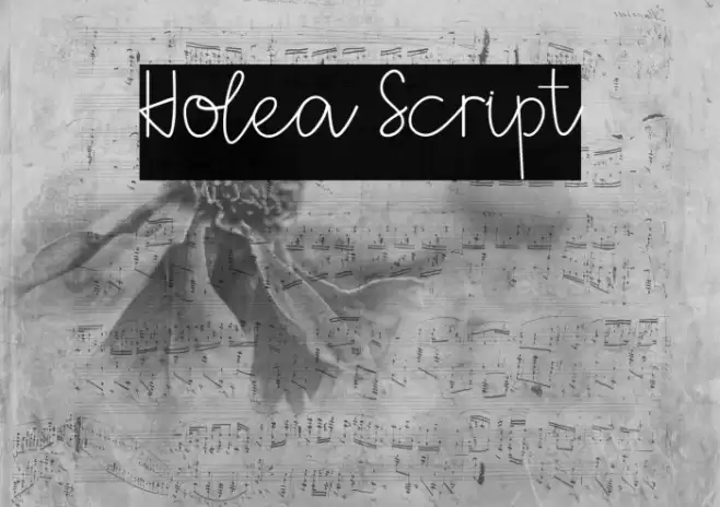 Holea Script Font examples