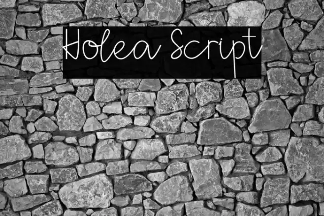 Holea Script Font examples
