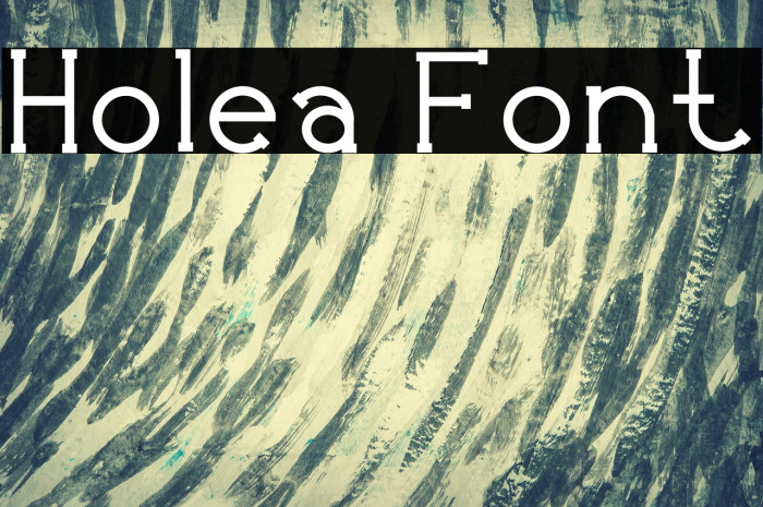 Holea Font examples