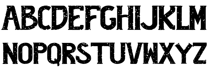 Holguin Stamp Font LOWERCASE