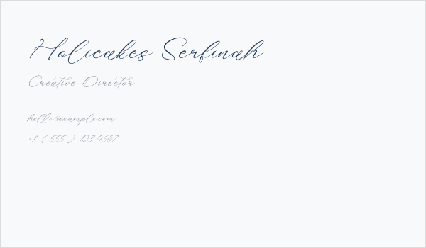 Holicakes Serfinah Business Card