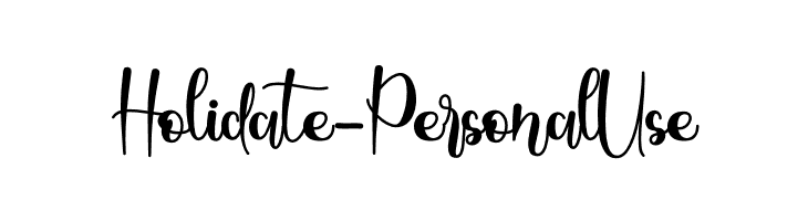 Holidate - Personal Use  Free Fonts Download