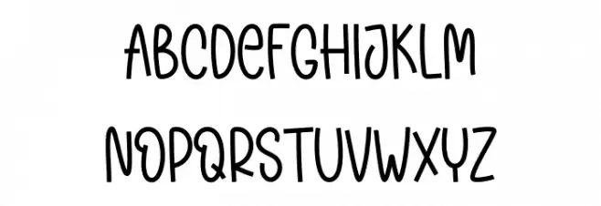 Holiday Adventure Caratteri MAIUSCOLE