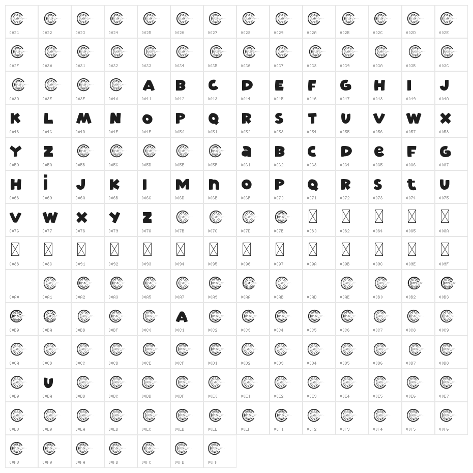 Holiday Again Demo Character Map