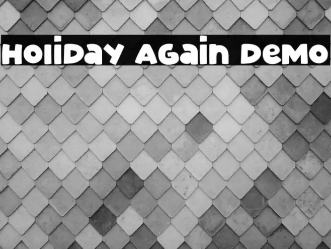 Holiday Again Demo Font examples