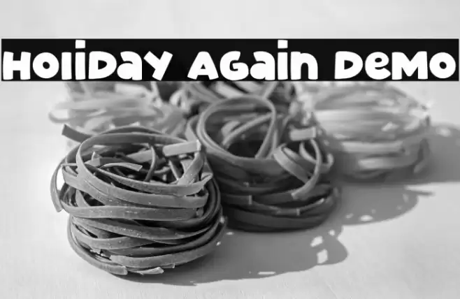 Holiday Again Demo Font examples