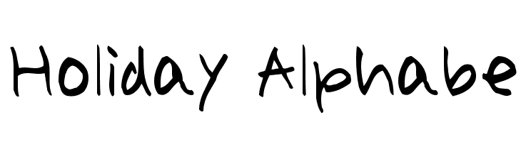 Holiday Alphabe  Fuentes Gratis Descargar