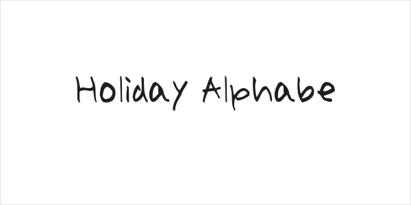 Holiday Alphabe Logo