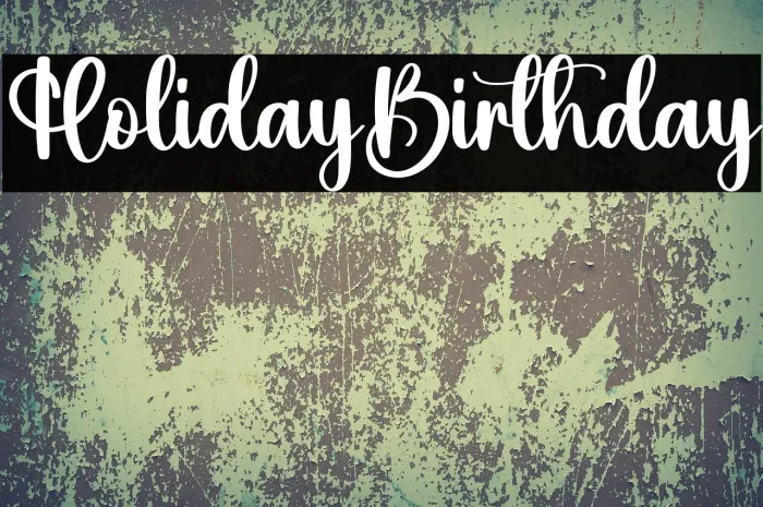 Holiday Birthday Example 1