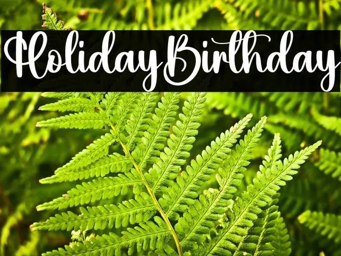 Holiday Birthday Example 2