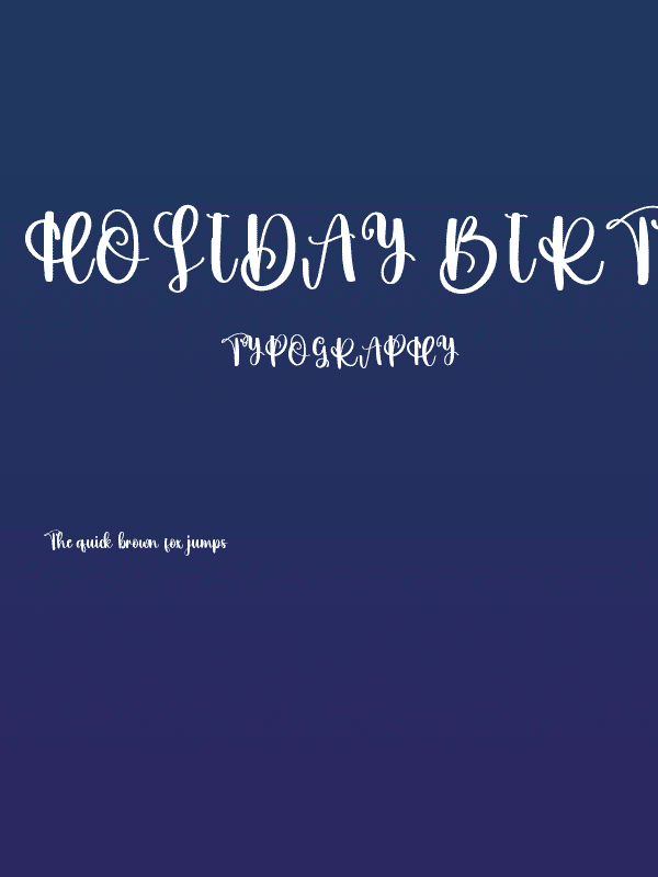 Holiday Birthday Poster