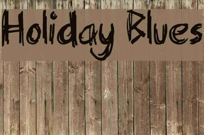Holiday Blues Font examples