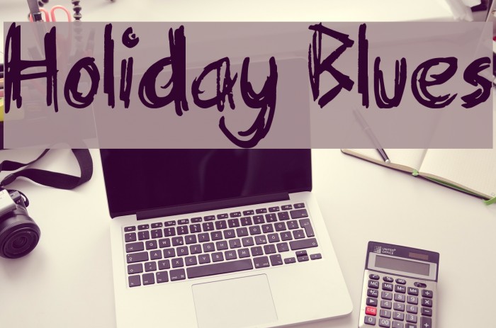 Holiday Blues Font examples