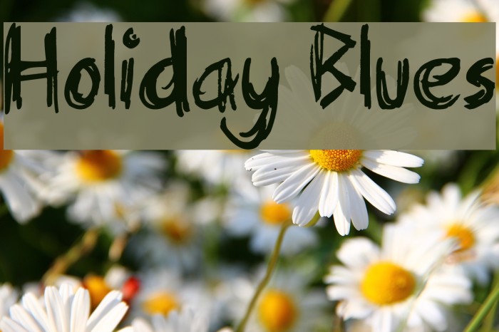 Holiday Blues Font examples