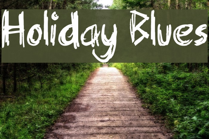 Holiday Blues Font examples