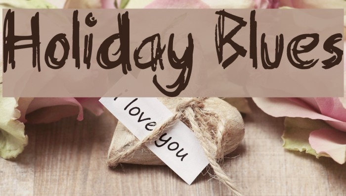 Holiday Blues Font examples