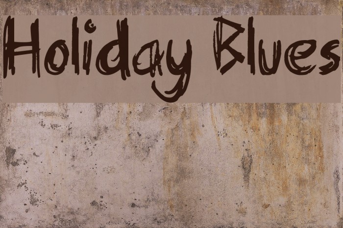 Holiday Blues Font examples