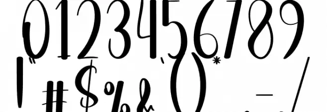 Holiday Charity フォント その他の文字