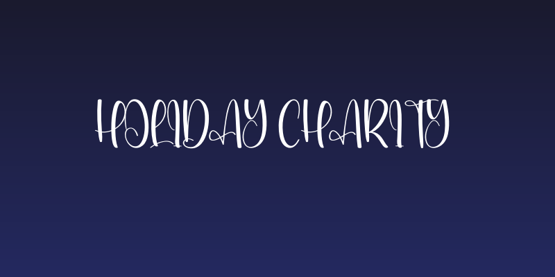 Holiday Charity Social Header