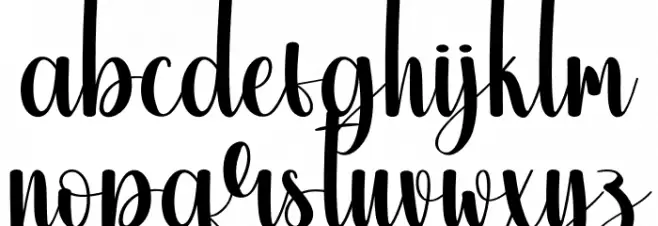 Holiday Charity フォント 小文字