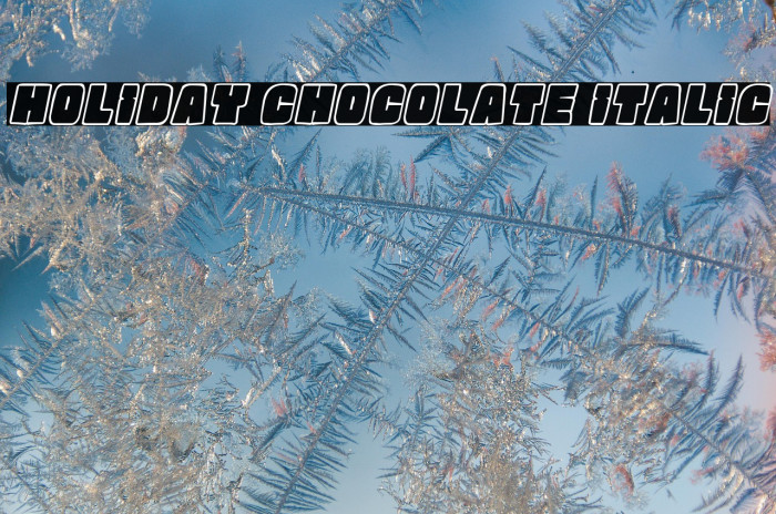 Holiday Chocolate Italic Example 1