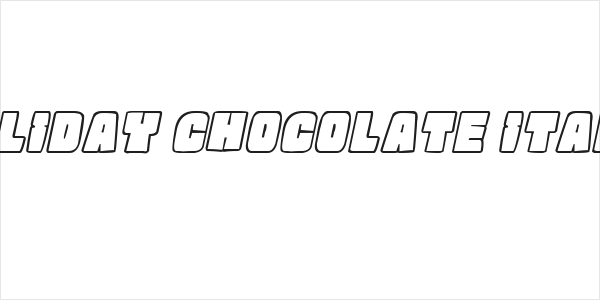 Holiday Chocolate Italic Logo