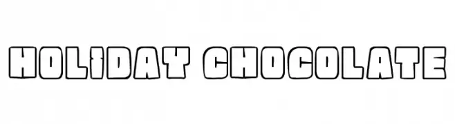 Holiday Chocolate  Frei Schriftart Herunterladen