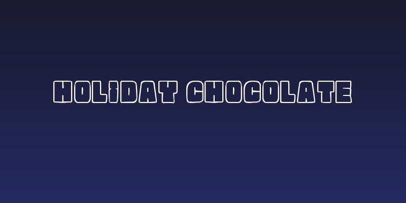 Holiday Chocolate Social Header