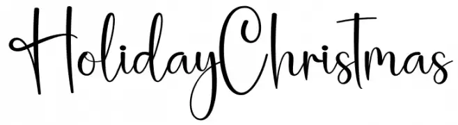 Holiday Christmas フリーフォントのダウンロード
