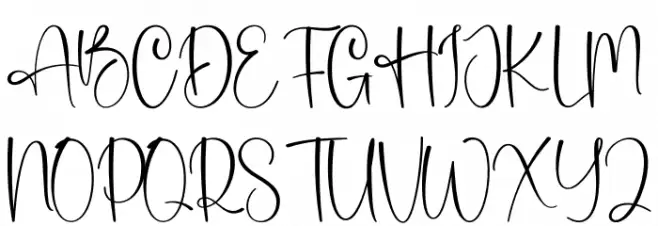 Holiday Christmas Caratteri MAIUSCOLE