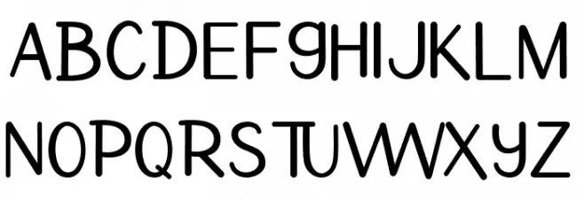 Holiday Cookie Font UPPERCASE