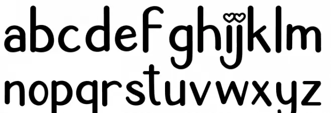 Holiday Cookie Font LOWERCASE