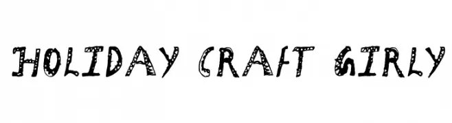 Holiday Craft Girly  Fuentes Gratis Descargar
