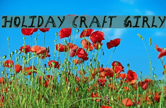 Holiday Craft Girly Font examples