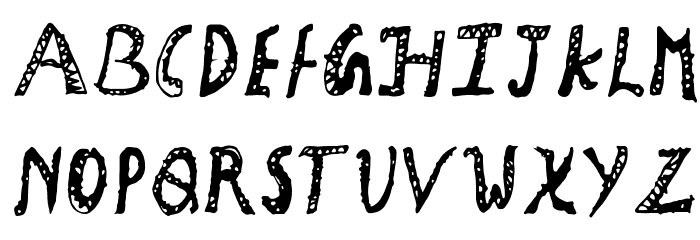 Holiday Craft Girly Font LOWERCASE